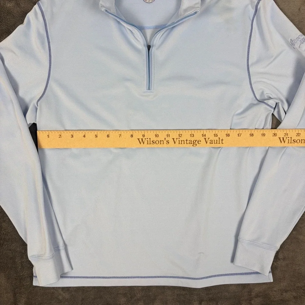 Turtleson Quarter Zip Pullover Mens Size 40 Blue Performance Golf Stonewall Logo